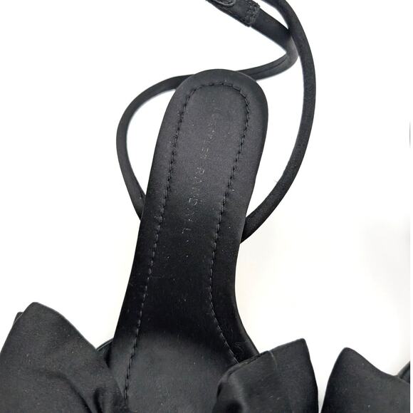 Loeffler Randall Marlena Ankle Strap Heel Sandal Women's Black Size US7B EU37.5 - Picture 4 of 12